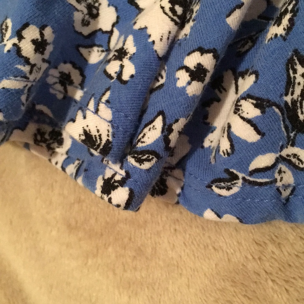 Blue Floral Mini Skater Skirt Size Small Resale - Picture 5 of 9